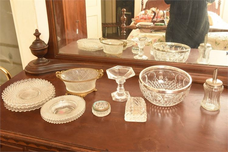 Group Vintage Glass Objects