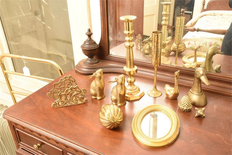 Group Brass Decorative Objects