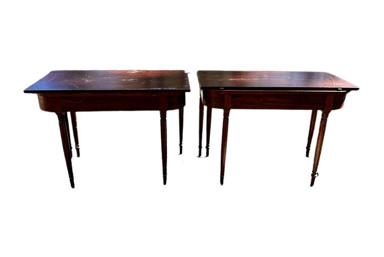 Antique Table Turns Into 2 Console Tables