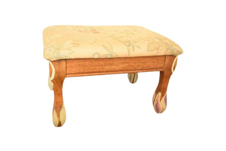 Vintage Upholstered Stool