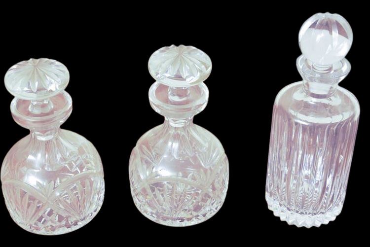 Three (3) Decanters