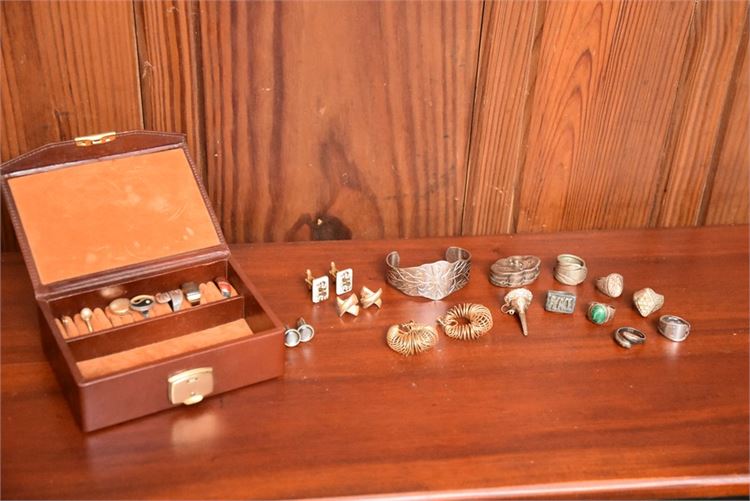 Group Jewelry and Jewelry Box Some Sterling