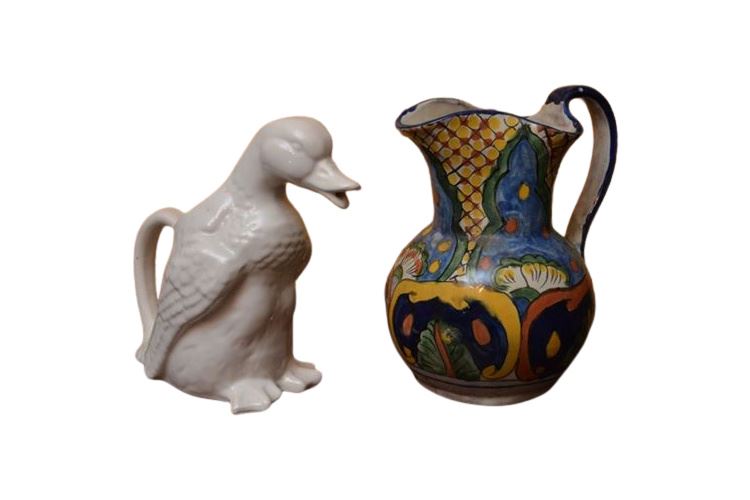 Two (2) Decorative Pitchers