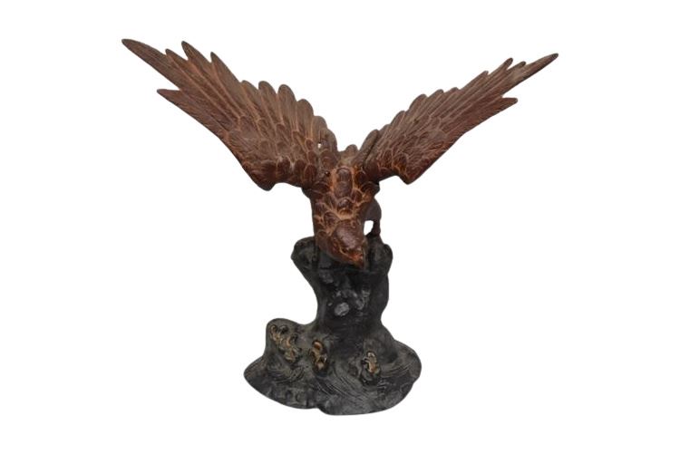 Metal Eagle Sculpture