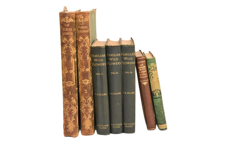Seven (7) Volumes Of Flowers and Gardening Books