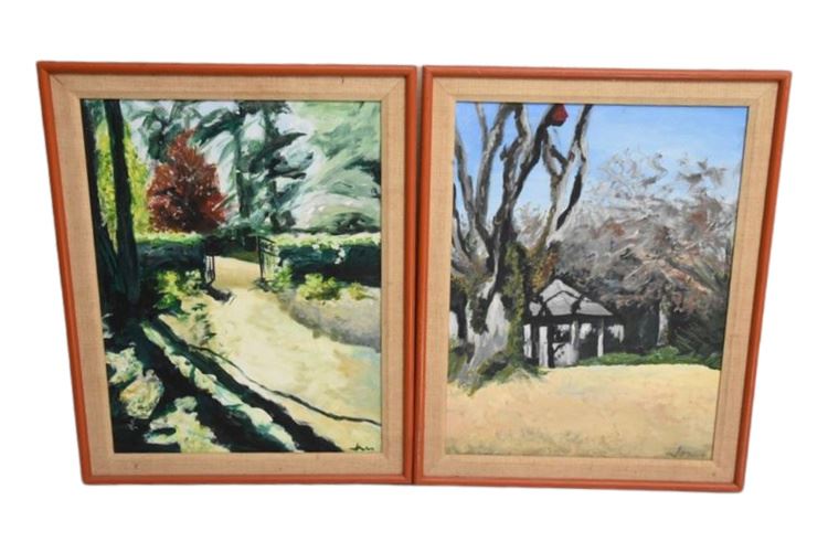 Pair Framed Landscapes