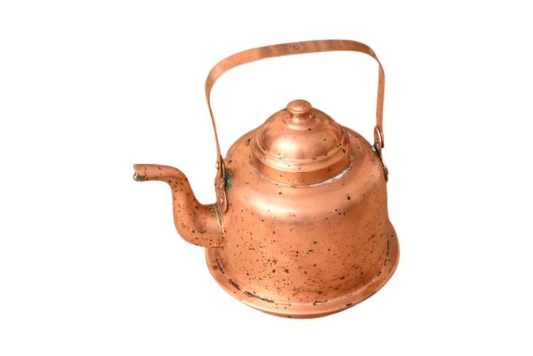 Vintage copper teapot