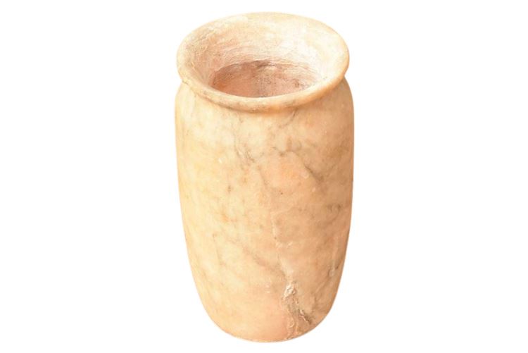 Vintage stone 6.5 inch vase, repaired