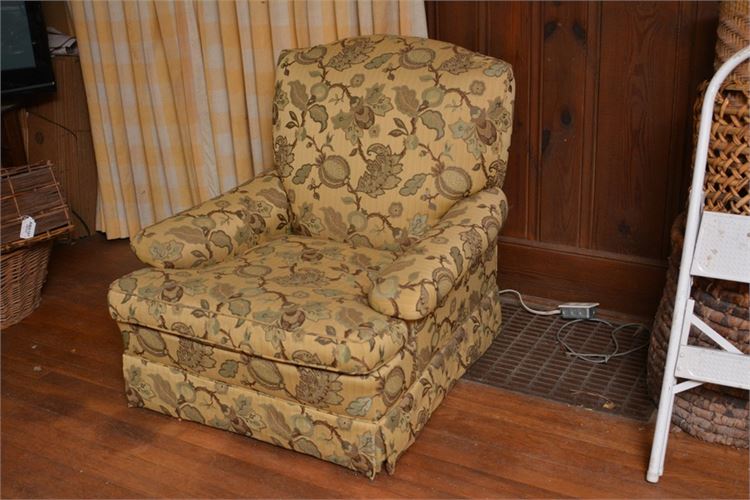 Patterned and Upholstered Armchair