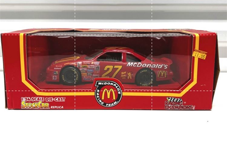 Hut Stricklin #27 McDonald’s, 1992 Racing Champions Stock Car