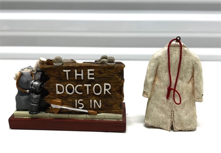 Doctor Ornaments, 2 Pc