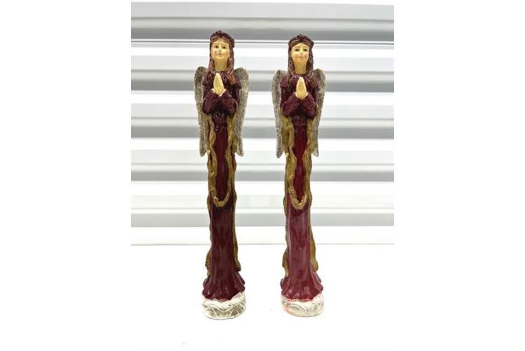 Pair Praying Angels, 2 Pc