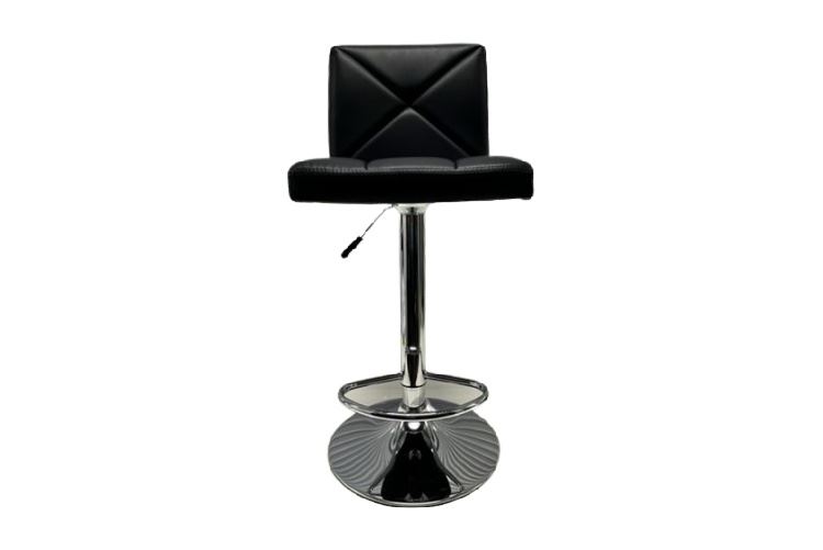 Armless Adjustable Swival Padded Bar Stool