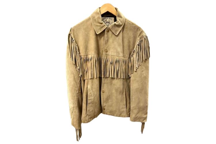 Vintage Fringe Leather Jacket