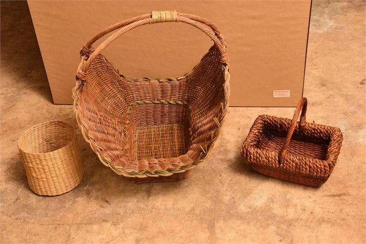 Three (3) Woven Baskets