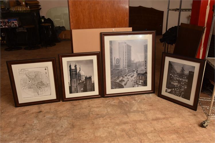 Group Framed Archeticrial Themed Artworks