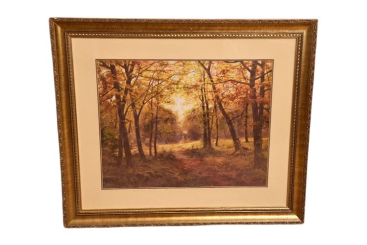 Framed Autumn Landscape