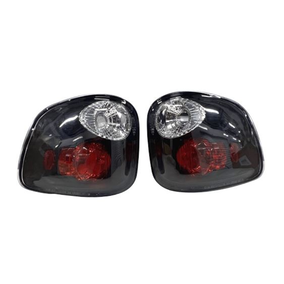 Pair Spyder Ford F150 Flareside Euro Style Tail Lights - Black