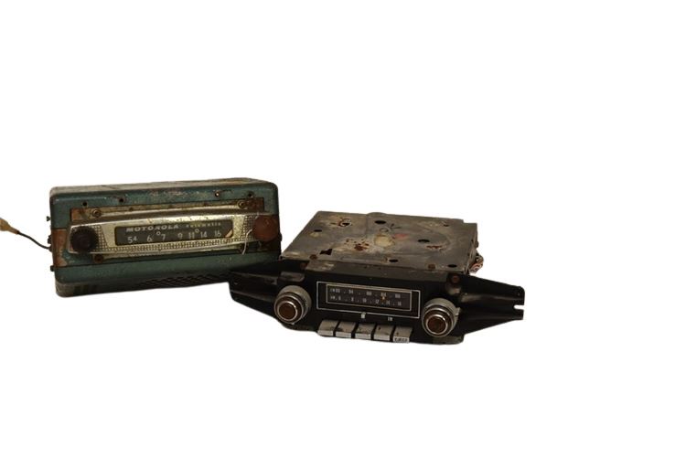 Two (2) Vintage Car Radios