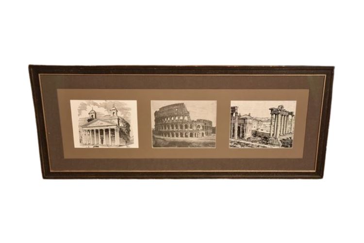 Framed Roman Themed Artwork