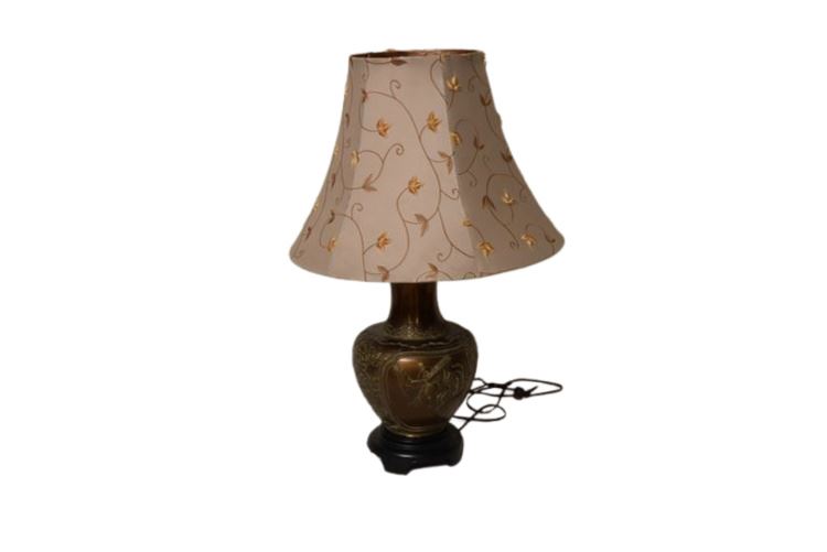 Metal Table Lamp With Shade