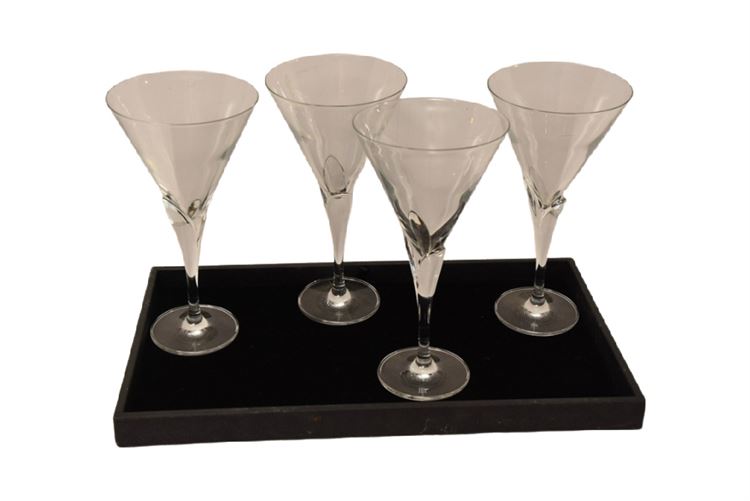 Four (4) Martini Glasses