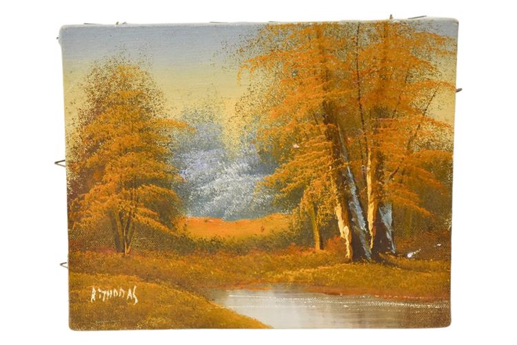 Signed Autumn Landscape