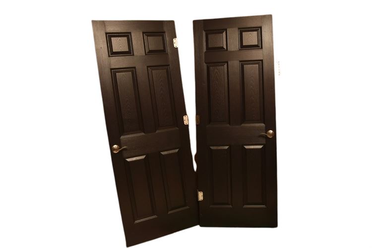 Two (2) Black Doors