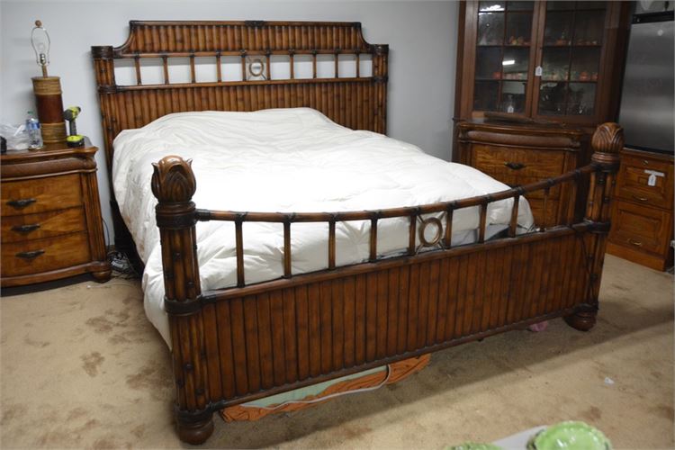 Vintage Bamboo King Bed (Frame Only)