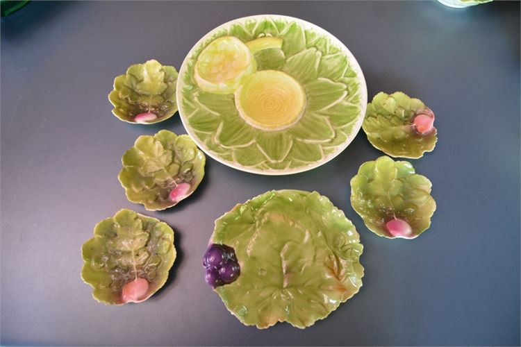 Royal Bayreuth Cabbage Leaf Tableware Set
