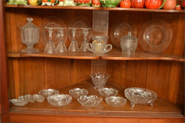 Group Vintage Glass Dishes