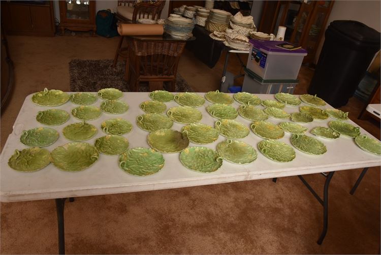 Royal Bayreuth Bavarian Porcelain Cabbage Leaf Dishes