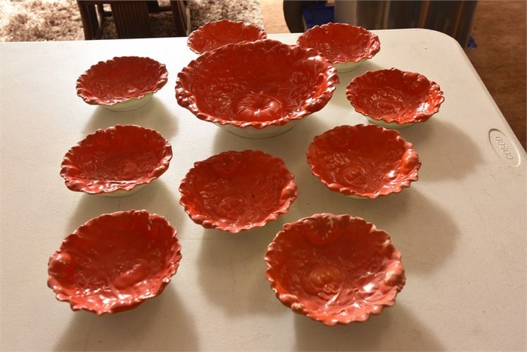 Royal Bayreuth Cabbage Red Leaf Tableware Set