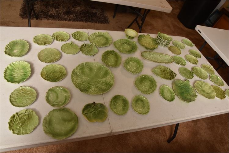 Royal Bayreuth Bavarian Porcelain Cabbage Leaf Dishes