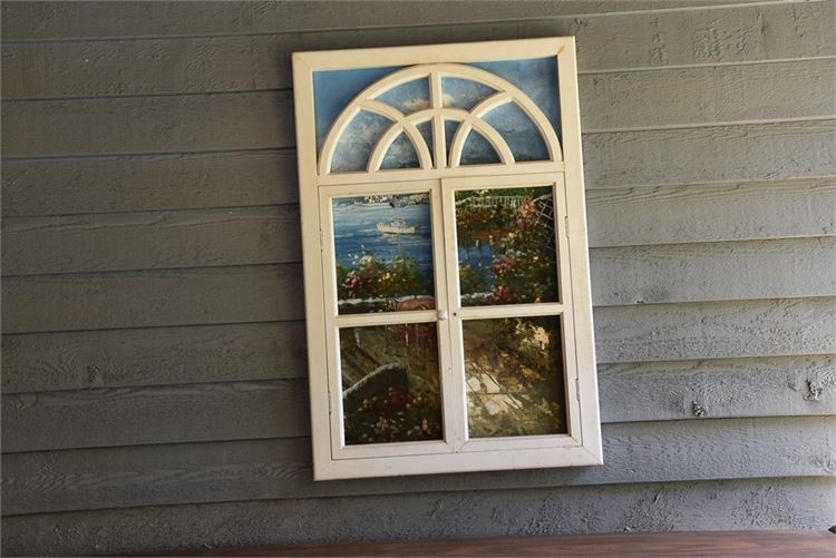 Painted Window Wall Hanging