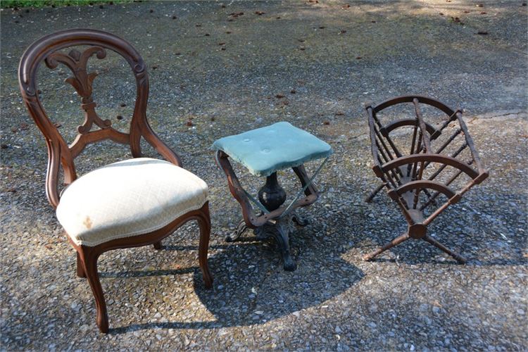 Three (3) Vintage Furniture Pieces