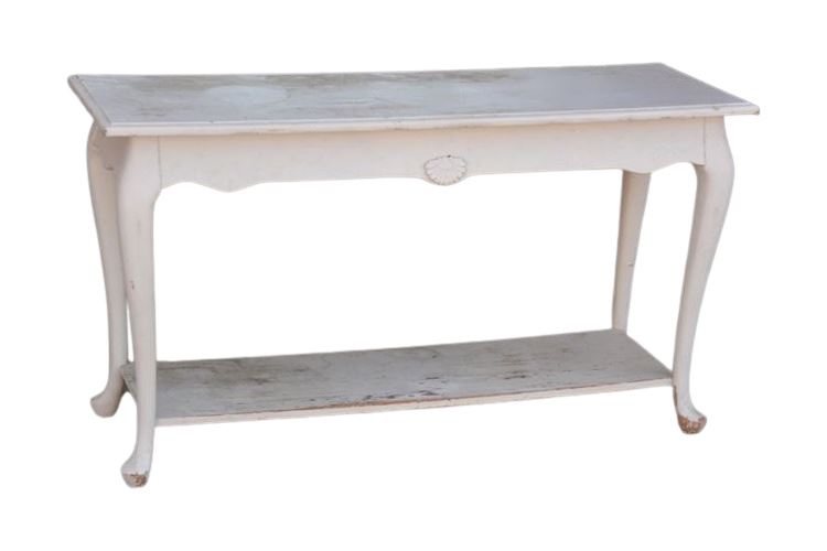 White Painted Console Table