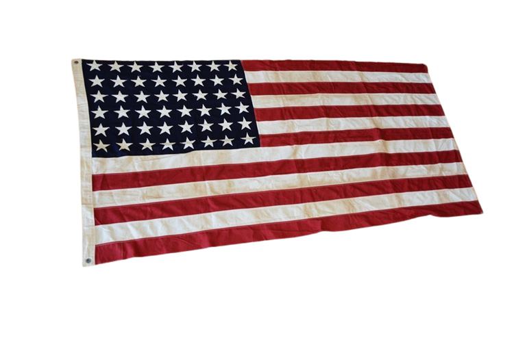 48 star American Flag Vintage Cotton