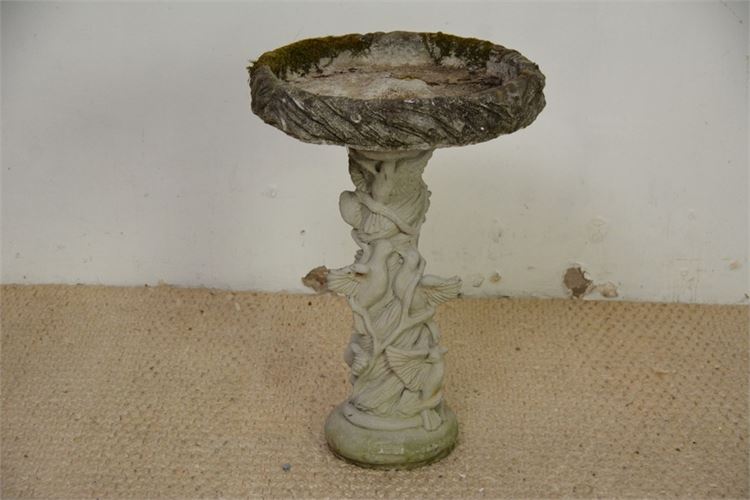 Figural Birdbath