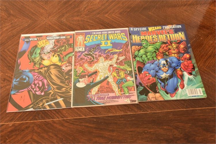3 Marvel Comics. (See description)