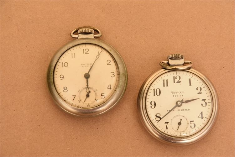 Two, vintage pocket watches