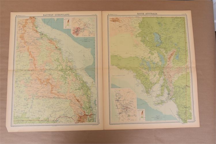 2 Plate Maps: Eastern Queensland &amp; South Australia