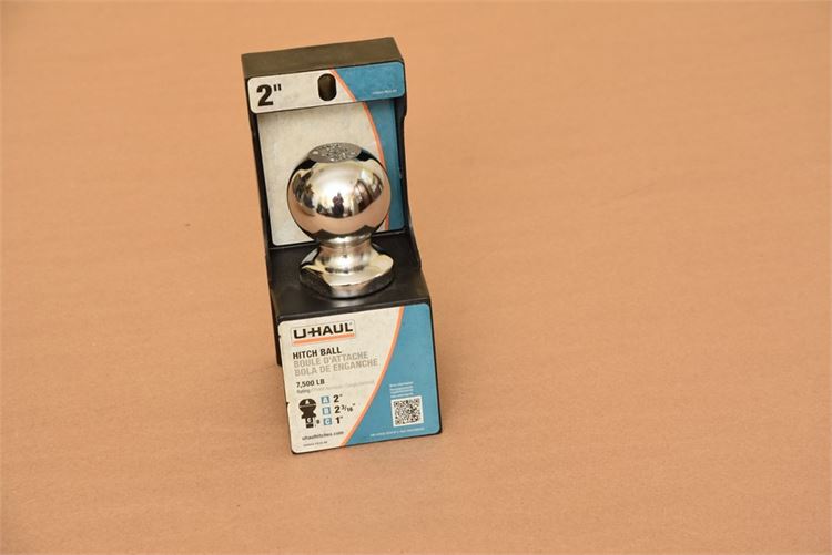 2”, Uhaul, hitch ball in package, new