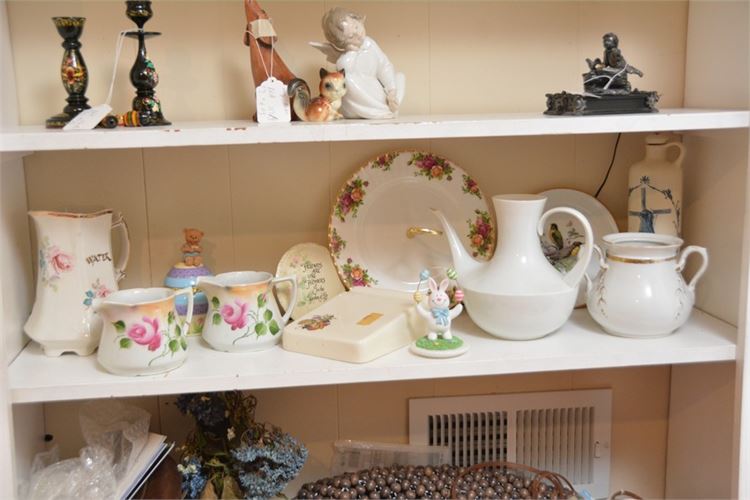 Group China Items (center shelf only)