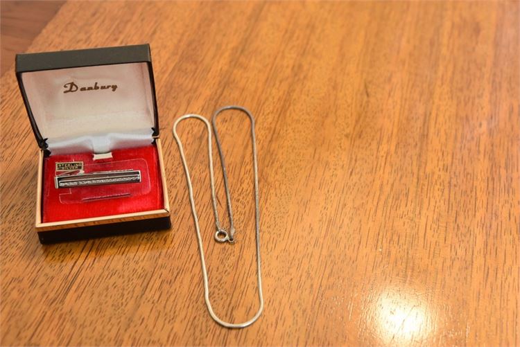 Sterling Silver Necklace Tie Clip