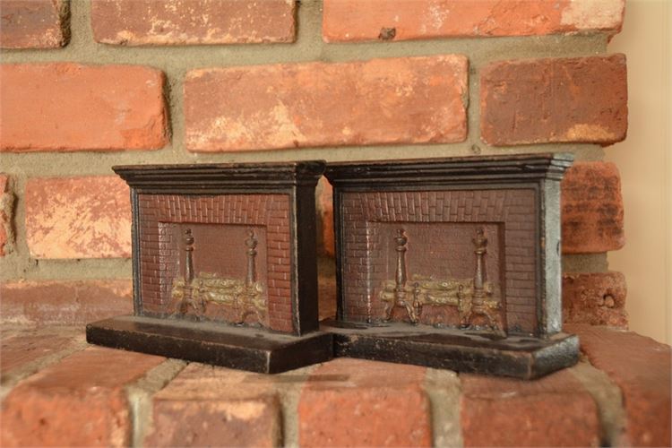 Vintage Metal Bookends