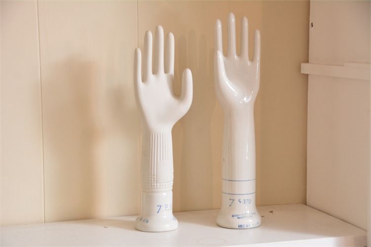 Two (2) Glove Mold Hands