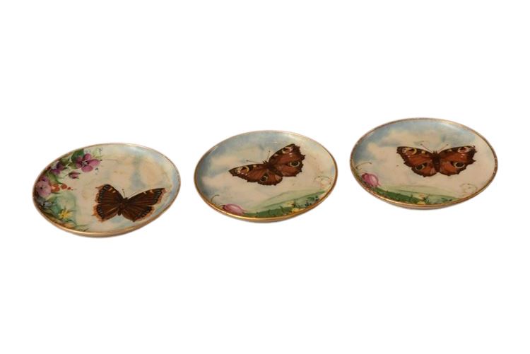 KAISER GERMAN Porcelain Butterfly Plates