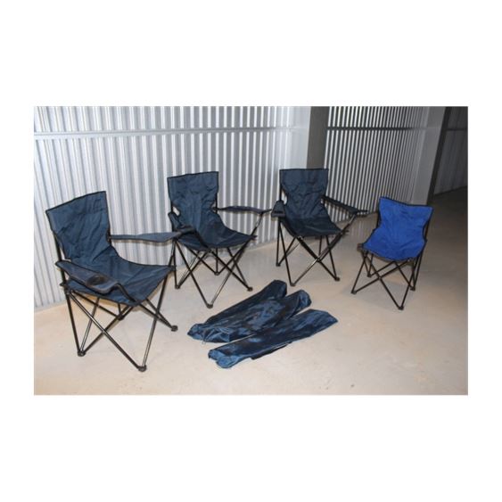 Four (4) Portable Folding Chairs