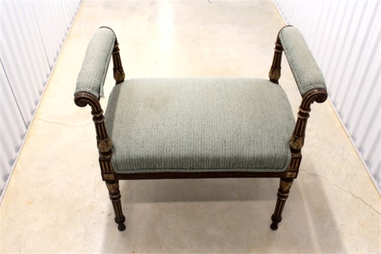 French Empire Upholstered Bench